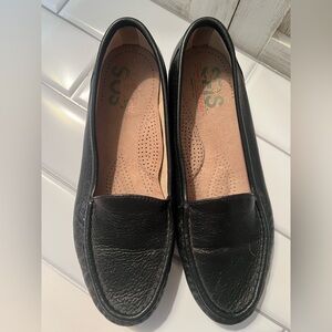 SAS Black Classic Loafers Flats